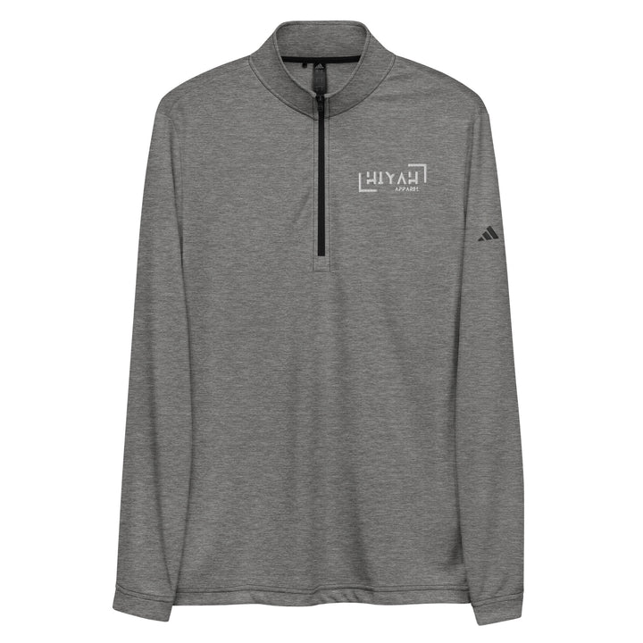 White Boxed HiYah Quarter Zip Pullover