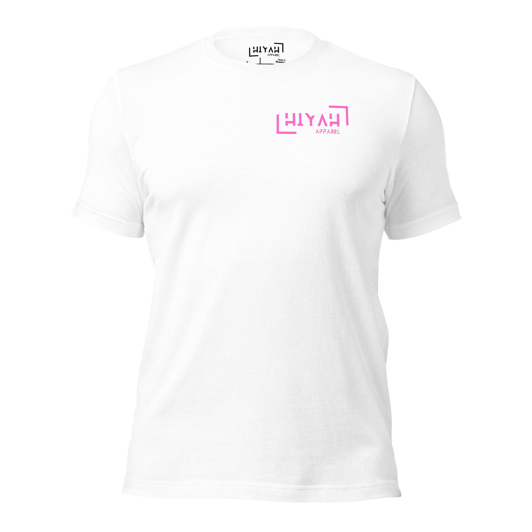 "Modern Pink Globe" Athletic T-Shirt